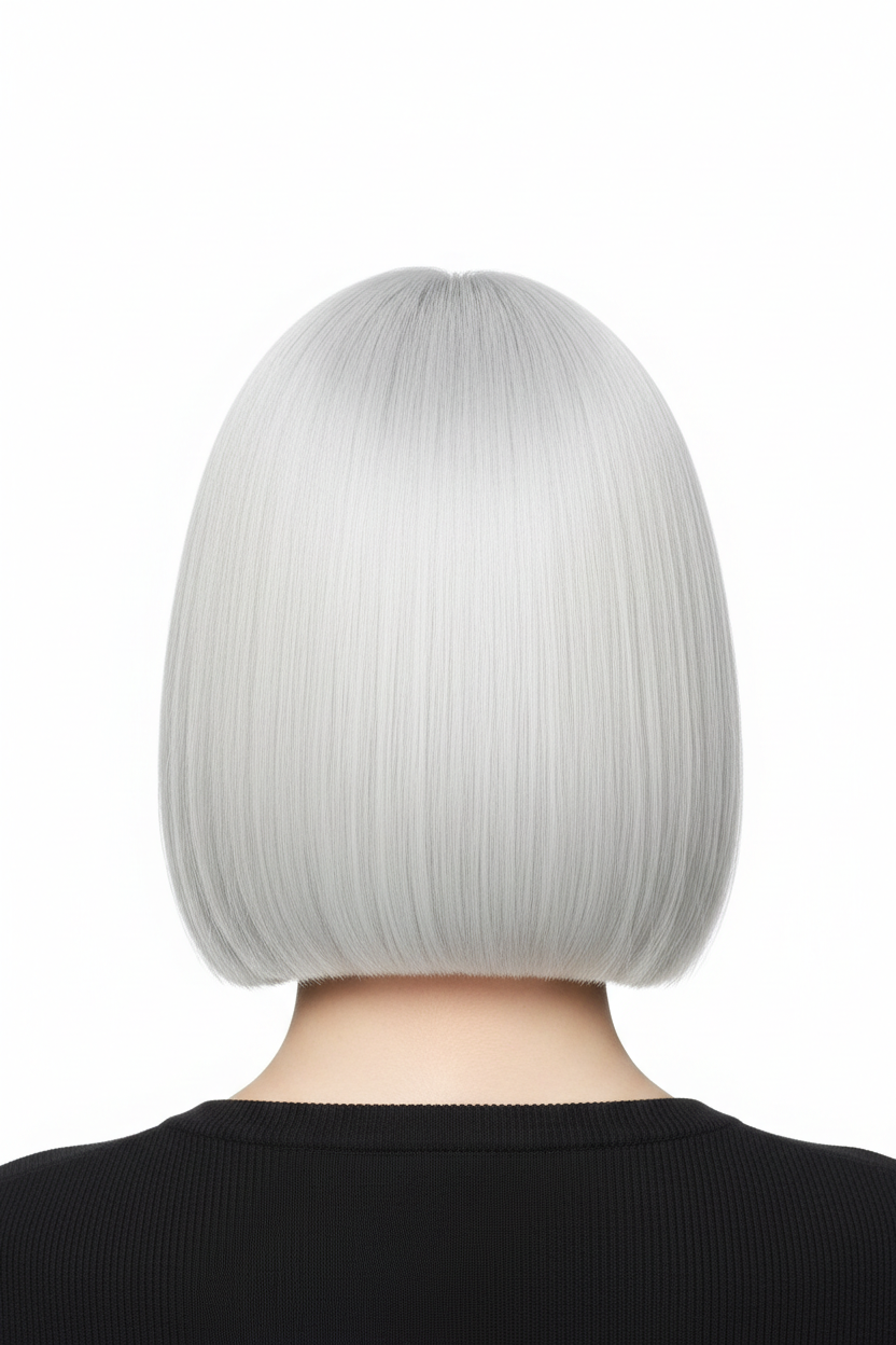 Cheveux blond polaire courts